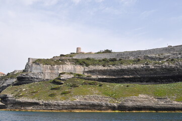 Fototapeta na wymiar Corse falaises Ajacio 