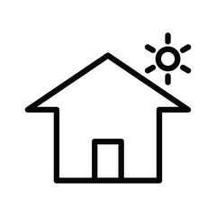sun outline icon, summertime, sunny day icon, summer design elements, hot weather, sunlight icon outline black and white
