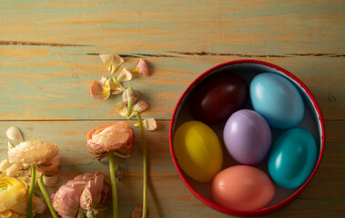 Easter concept. Easter eggs. Photo. Decoration. Card. Photo. Background. 
