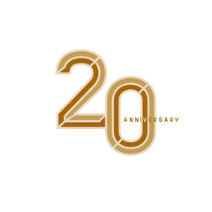 20th anniversary elegance logotype