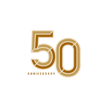 50th anniversary elegance logotype