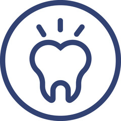 Obraz premium Tooth icon dental clinic