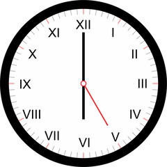 color clock, all hours, 1 hour, 2 3 4 5 6 7 8 9 10 11 12 hours