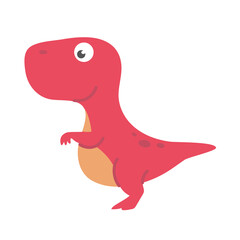 Cute cartoon dinosaur for nursery decoration.