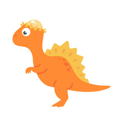 Cute cartoon dinosaur for nursery decoration.