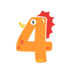 dinosaur number design birthday party for kids