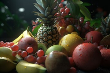 Tropical fruits, Generative AI