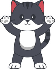 Cute Cat Illustration Vector