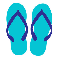 Flip flop in blue color