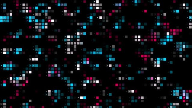 Animated abstract technology background. futuristic geometric cyberspace. hi-tech concept. virtual space. Looped stock animation motion graphics design. footage for backdrop, wallpaper, screensaver