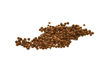 black pepper isolated on white background