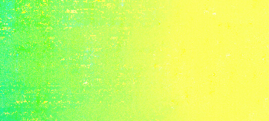 Green and yellow gradient panorama widescreen background with blank space for Your text or image, usable for banner, poster, Ads, events, party, celebration, and various design works