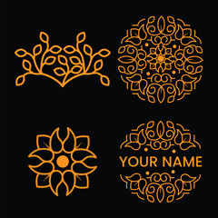 Ornamental Logo design. Abstract logo design.