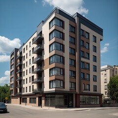 Fototapeta premium Premium Apartments Building