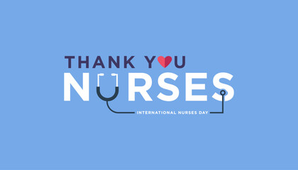 National Nurses Week is observed in United states form 6th to 12th May of each year. Nurses week banner poster background template vector illustration. - obrazy, fototapety, plakaty