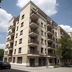 Fototapeta premium LuxuryPremium Apartments Building