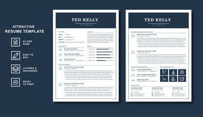 New creative resume template,