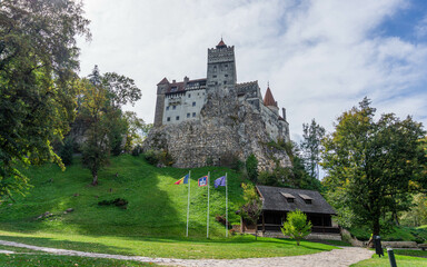 Dracula castle in the village of Bran