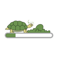 Cartoon Slow Turtle Loading Download