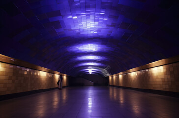 Halle in einer modernen U-Bahn Station