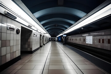 underground station, ai generative