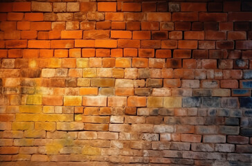 brick brown grunge wall texture background Generative AI