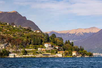 Lago di Como, Lake Como, Italy, with Palacio's and water taxi