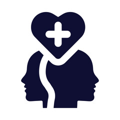 head, brain, mental, plus, medical, treatment, mental health treatment icon