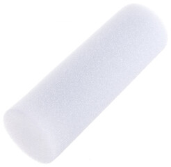 Repair roller for painting fur with colored inserts on a white background