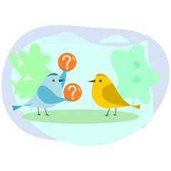Make choice, decision concept. 
Modern vector illustration to use in your