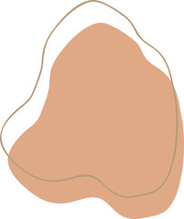 Earth Tone Abstract Shape Illustration