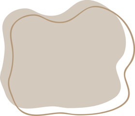 Earth Tone Abstract Shape Illustration