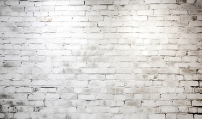 white textured brick wall background Generative AI