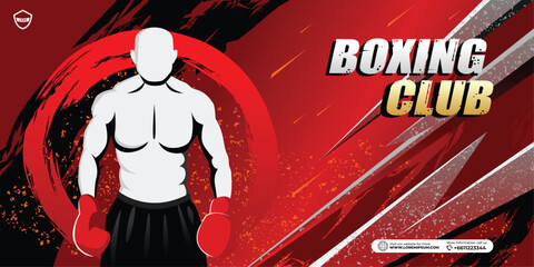 Sport Boxing Background vector illustration