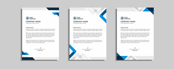 modern corporate letterhead template design
