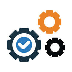 gear, management, up, down, process, management process icon