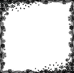 Seamless pattern. Decorative vintage frames and borders