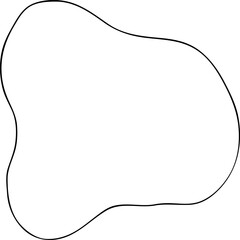 Irregular shape outline