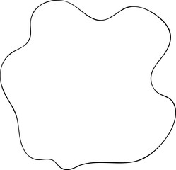 Irregular shape outline