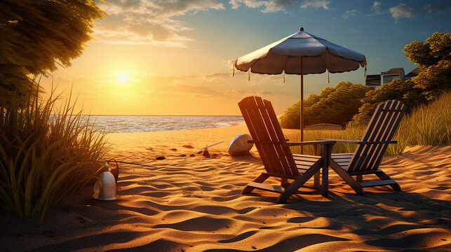 First day of summer 2023, illustration of the first day of summer, vector, summer concept art, vibrant colors summer illustration