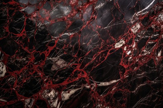Red and black and white marble pattern natural beautiful