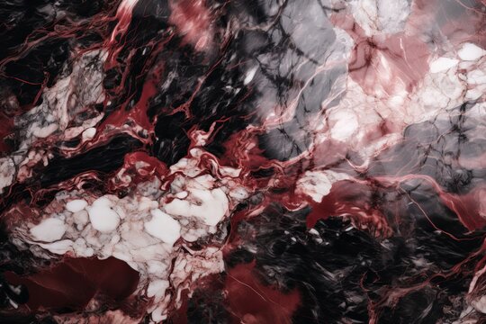 Red and white black and white marble pattern natural beautiful