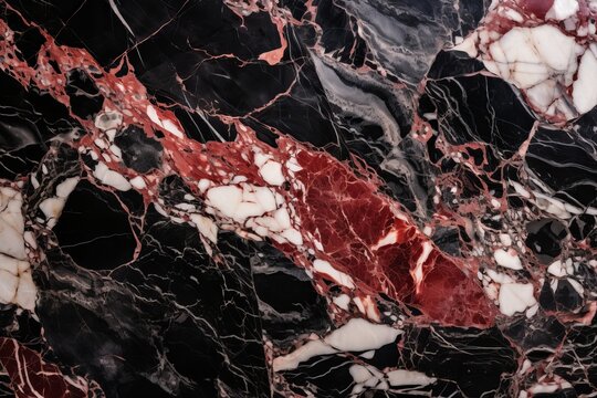 Red and white black and white marble pattern natural beautiful