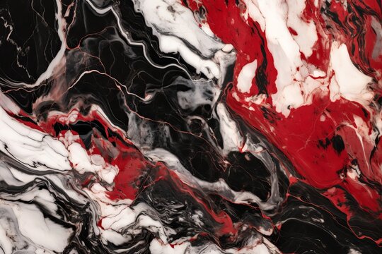 Red and white black and white marble pattern natural beautiful