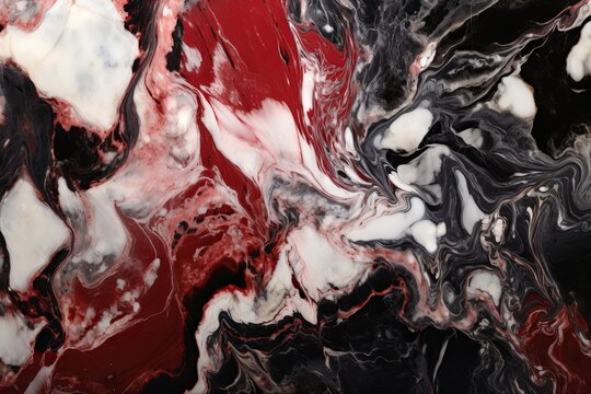 Red and white black and white marble pattern natural beautiful
