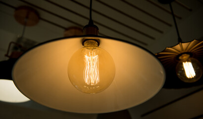 Pendant light for loft space switch on at night