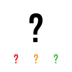 question sign icon vector template
