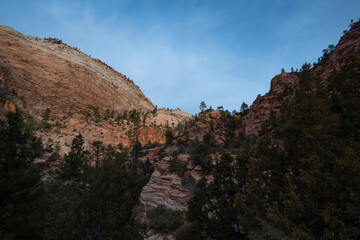 Utah's scenic canyons during the winter