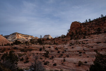 Utah's scenic canyons during the winter