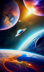 Outer space background 